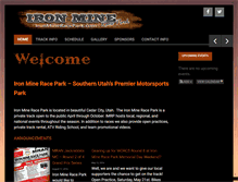 Tablet Screenshot of ironmineracepark.com